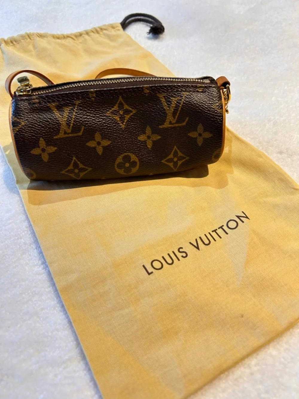 Louis Vuitton Monogram Canvas Mini Cylinder Bag in Brown - Picture 1 of 7